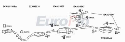 Układ wydechowy EUROFLO AUA5185001B