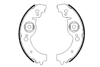 BOSCH Bremsbackensatz