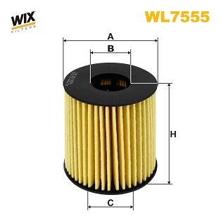 WIX FILTERS WL7555 Масляный фильтр  для PEUGEOT 5008 (Пежо 5008)
