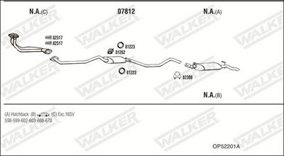 SISTEM DE ESAPAMENT WALKER OP52201A