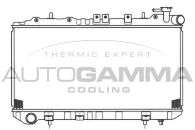 Радиатор, охлаждение двигателя AUTOGAMMA 100650 для NISSAN 100NX