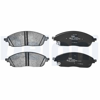 Remblokken set Voor , past: JEEP GRAND CHEROKEE L V, GRAND CHEROKEE V 2.0H/3.6/5.7 05.21-