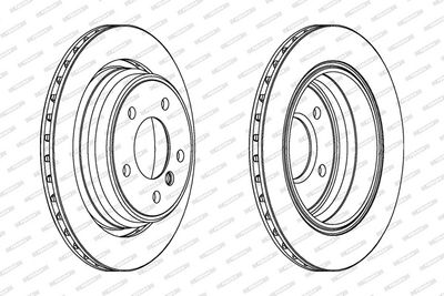 BREMSSCHEIBE FERODO DDF836C 1