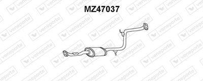 VENEPORTE MZ47037 Глушитель выхлопных газов  для MAZDA 323 C IV (BG) 1.3 16V