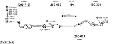 Układ wydechowy BOSAL SYS12741