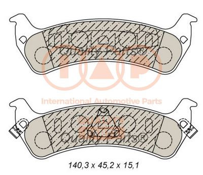 Комплект тормозных колодок, дисковый тормоз IAP QUALITY PARTS 704-10042 для JEEP GRAND CHEROKEE