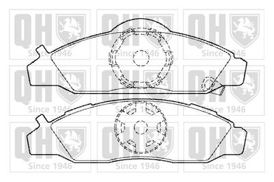 Комплект тормозных колодок, дисковый тормоз QUINTON HAZELL BP1485 для SSANGYONG MUSSO