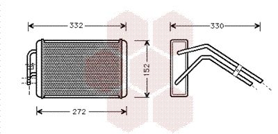 VAN WEZEL 18006291 Радиатор печки  для FORD TRANSIT (Форд Трансит)