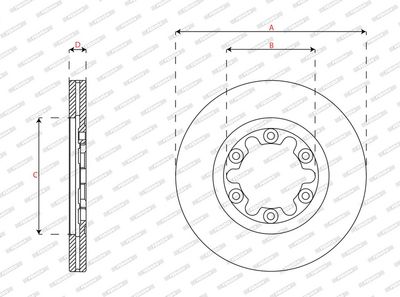 BREMSSCHEIBE FERODO DDF1921 2