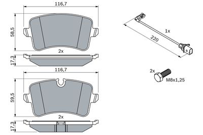 SET PLACUTE FRANA FRANA DISC BOSCH 0986494488 4