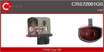 CASCO Voorweerstand, elektromotor (radiateurventilator) Genuine (CRS72001GS)