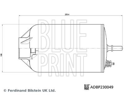 BLUE PRINT ADBP230049 Топливный фильтр  для MAN (Ман)