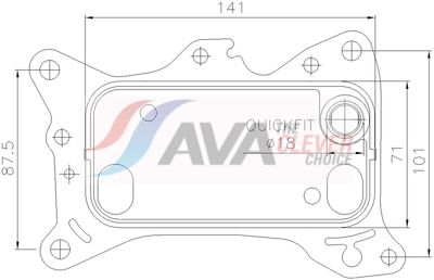 RADIATOR ULEI ULEI MOTOR AVA Clever Choice MS3804