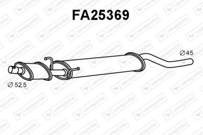 Предглушитель выхлопных газов VENEPORTE FA25369 для FIAT MULTIPLA