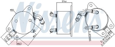 RADIATOR RACIRE ULEI CUTIE DE VITEZE AUTOMATA NISSENS 91291 5