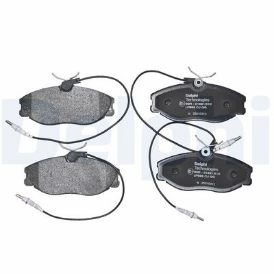 Remblokken set Voor , past: CITROEN XSARA, ZX  PEUGEOT 306, 406, 607 1.6-3.0 05.93-07.11