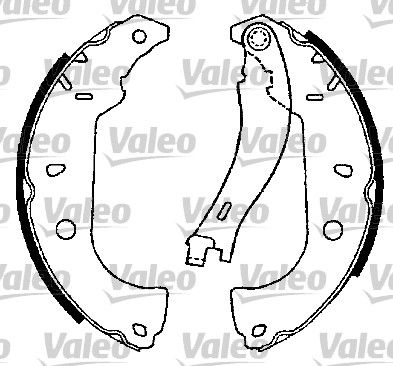 Комплект тормозных колодок VALEO 554738 для ALFA ROMEO 145