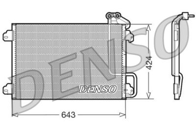 DENSO Condensor, airconditioning (DCN23013)