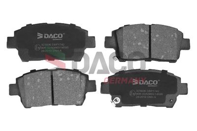 Комплект тормозных колодок, дисковый тормоз DACO Germany 323936 для TOYOTA MR2