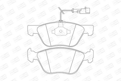 BREMSBELAGSATZ SCHEIBENBREMSE CHAMPION 571884CH 1