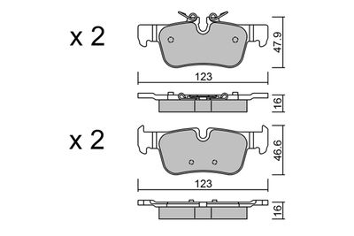 SET PLACUTE FRANA FRANA DISC AISIN BPBM2006 4