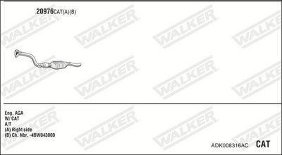 Изпускателна система WALKER ADK008316AC