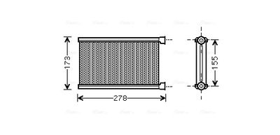 AVA QUALITY COOLING Kachelradiateur, interieurverwarming (BW6344)