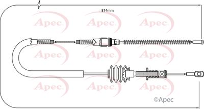 Cable Pull, parking brake APEC CAB1261