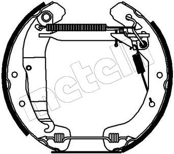 METELLI 51-0176 Ремкомплект барабанных колодок  для CHEVROLET  (Шевроле Вектра)