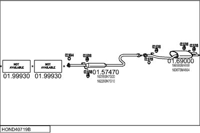 SISTEM DE ESAPAMENT MTS HOND40719B005356