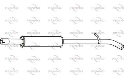 FENNO P49048 Глушитель выхлопных газов  для RENAULT CAPTUR (Рено Каптур)