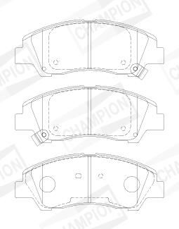 BREMSBELAGSATZ SCHEIBENBREMSE CHAMPION 573691CH 1