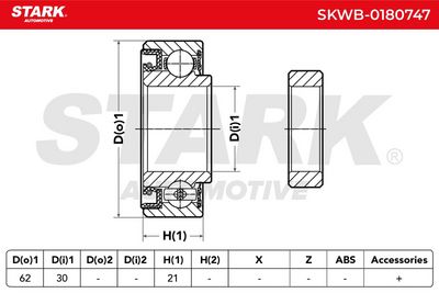 комплект колесен лагер STARK SKWB-0180747