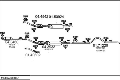 SISTEM DE ESAPAMENT MTS MERC35818D014828