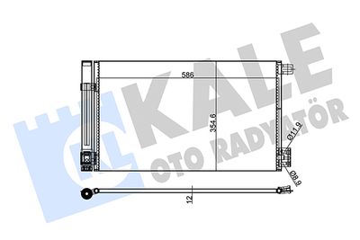KALE OTO RADYATÖR 310300 Радиатор кондиционера  для ALFA ROMEO 4C (Альфа-ромео 4к)