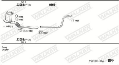 ABGASANLAGE WALKER VWK024466A