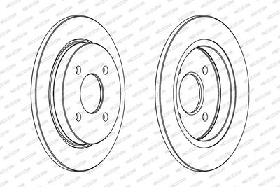 BREMSSCHEIBE FERODO DDF281C 1