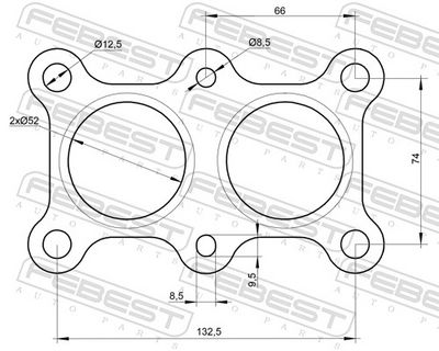 GARNITURA RACORD EVACUARE FEBEST 23492015 1