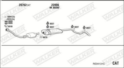 ABGASANLAGE WALKER RE94131C