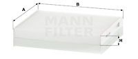 MANN-FILTER CU 17 001 Фильтр салона  для NISSAN PIXO (Ниссан Пиxо)