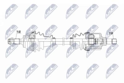 Wał napędowy NTY NPW-CT-153