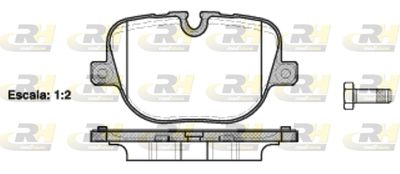 ROADHOUSE 21408.00 Тормозные колодки и сигнализаторы  для LAND ROVER RANGE ROVER IV (L405) 5.0 SCV8 4x4