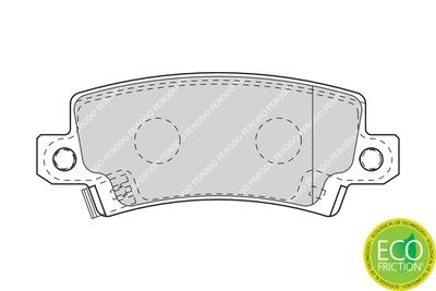 Brake Pad Set, disc brake FDB1574