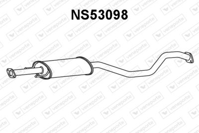 Предглушитель выхлопных газов VENEPORTE NS53098 для NISSAN JUKE