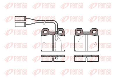 Комплект тормозных колодок, дисковый тормоз REMSA 0005.01 для ALFA ROMEO 90