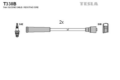Комплект проводов зажигания TESLA T338B для FSO 126P