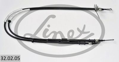Тросик, cтояночный тормоз LINEX 32.02.05 для OPEL CORSA