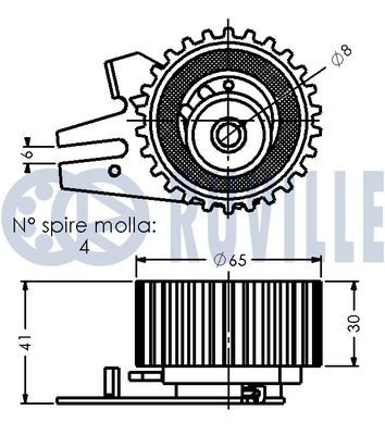 ROLA INTINZATOR CUREA DISTRIBUTIE RUVILLE 541500 1