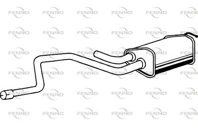 FENNO P2447 Глушитель выхлопных газов для FORD MONDEO III седан (B4Y) 3.0 V6 24V FENNO P2447 Глушитель выхлопных газов для FORD MONDEO III седан (B4Y) 3.0 V6 24V