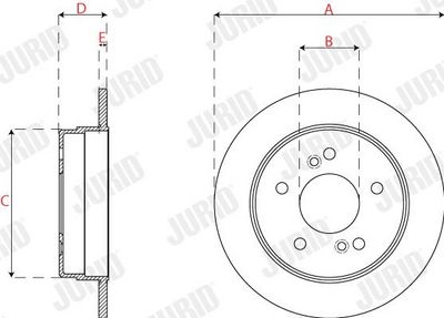 BREMSSCHEIBE JURID 561698JC 2